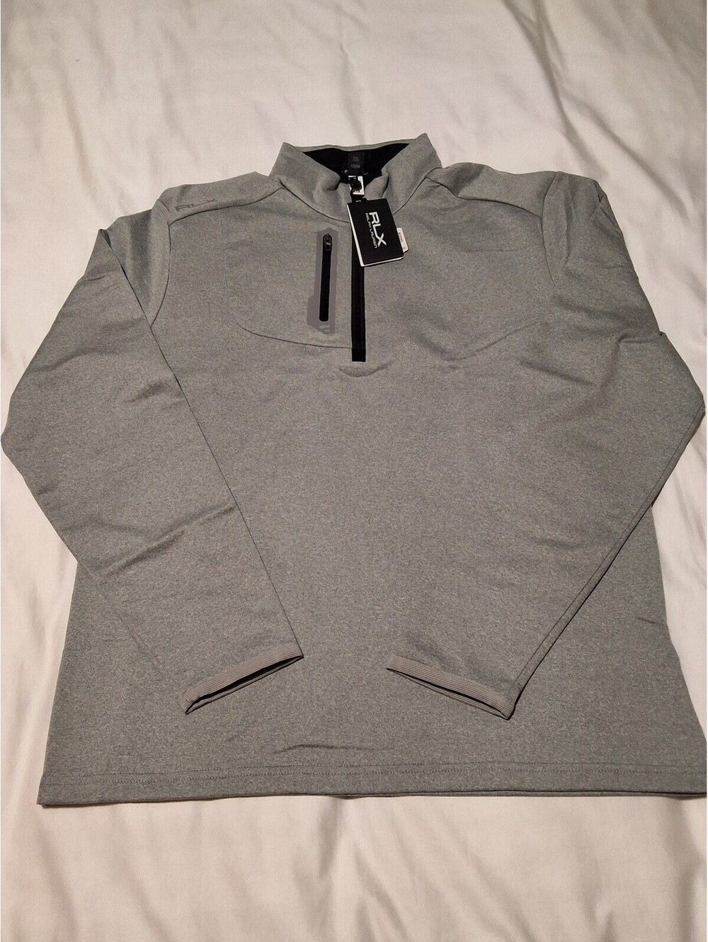 RLX Ralph Lauren Men's Gray Quarter Zip Pullover Sweatshirt